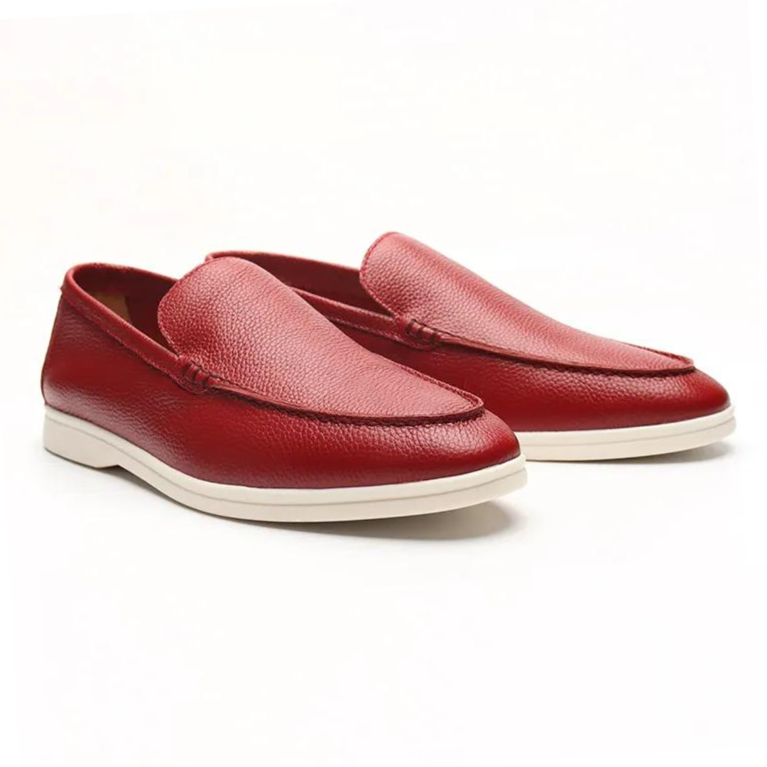 Mocassins en cuir de vachette