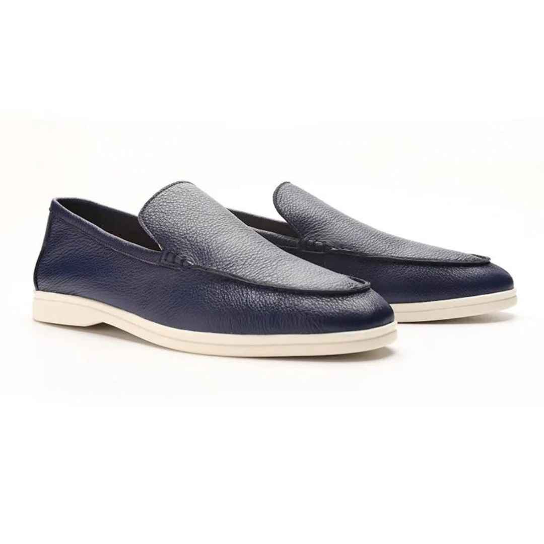 Mocassins en cuir de vachette