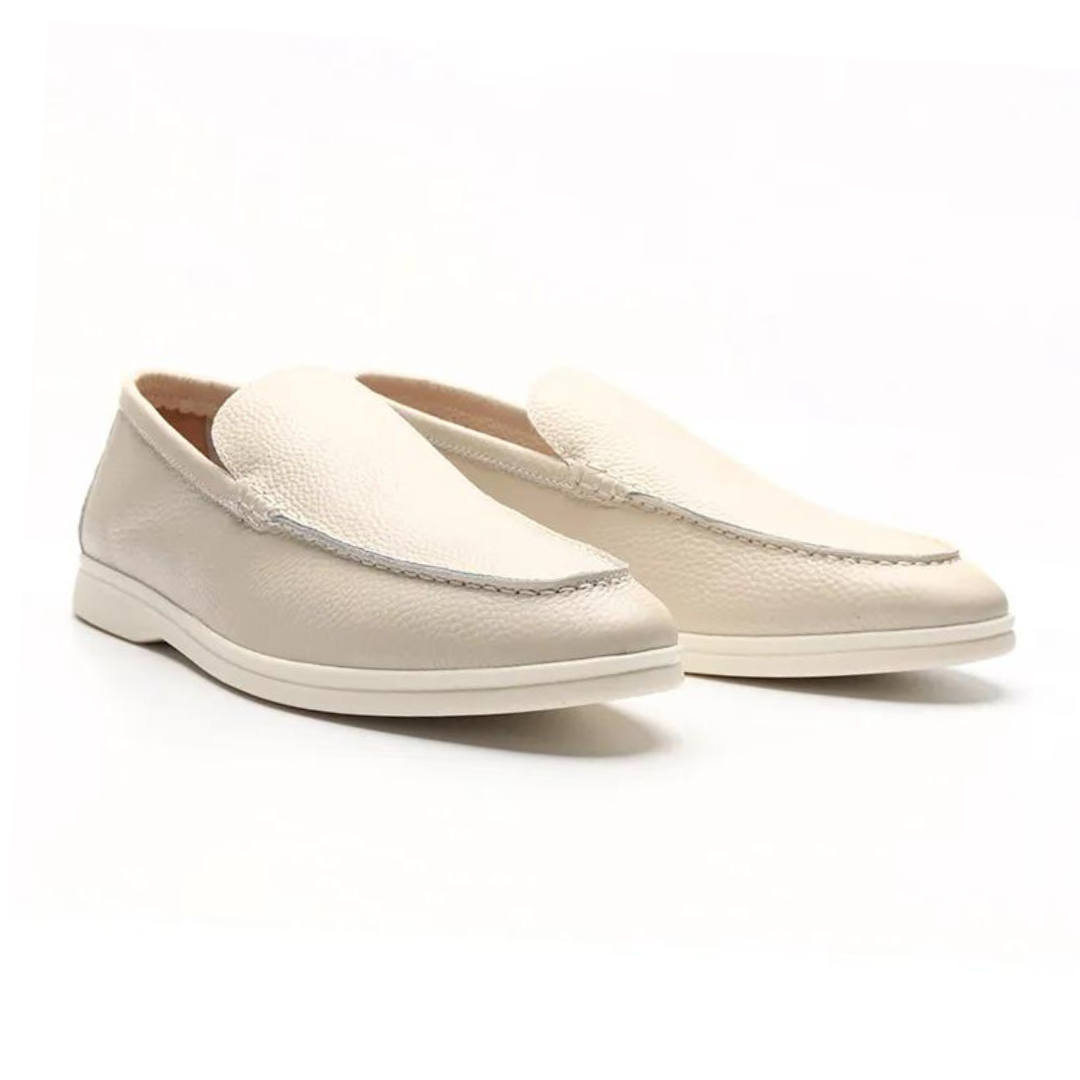 Mocassins en cuir de vachette