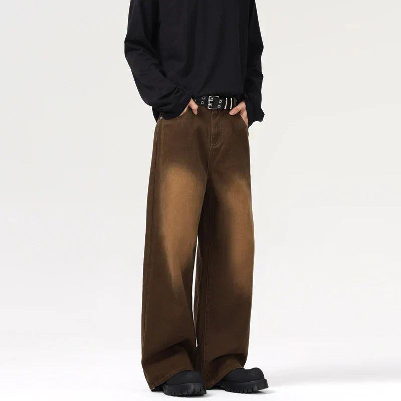 Jean baggy marron Cali
