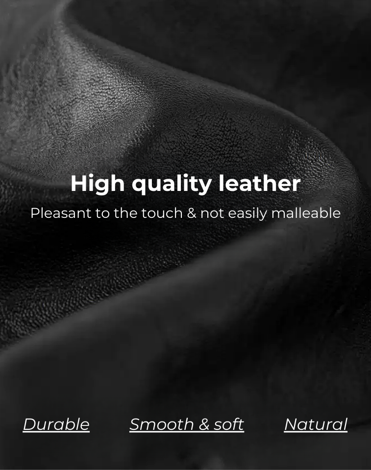 Cross Leather Jacket Black
