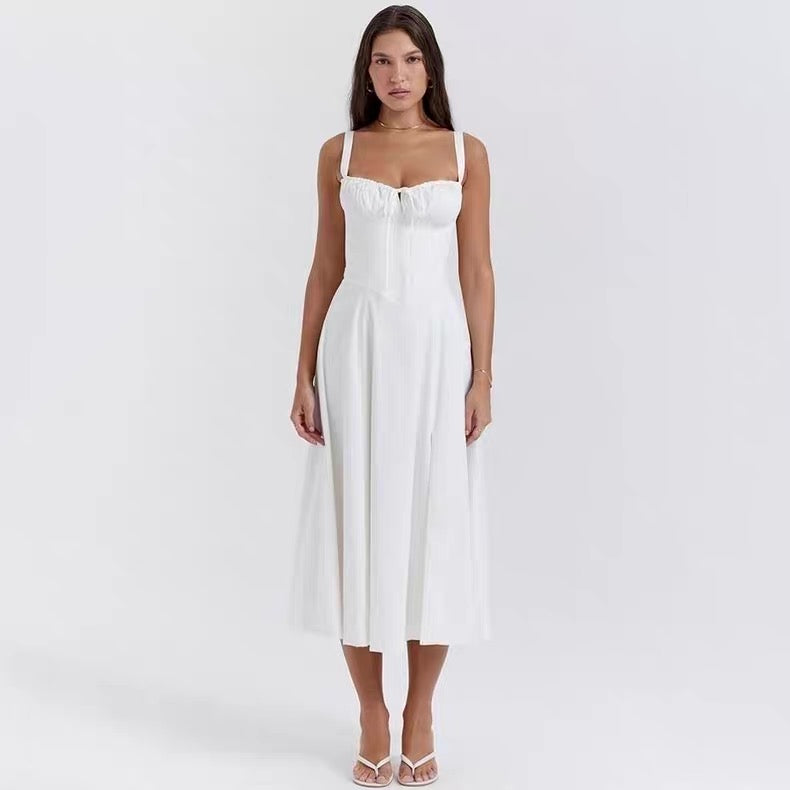 Long summer dress - open leg