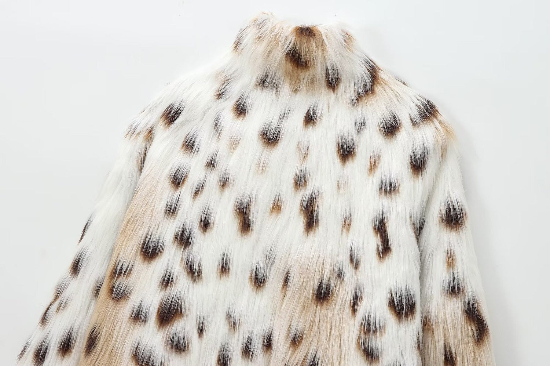 Veste en fourrure crème