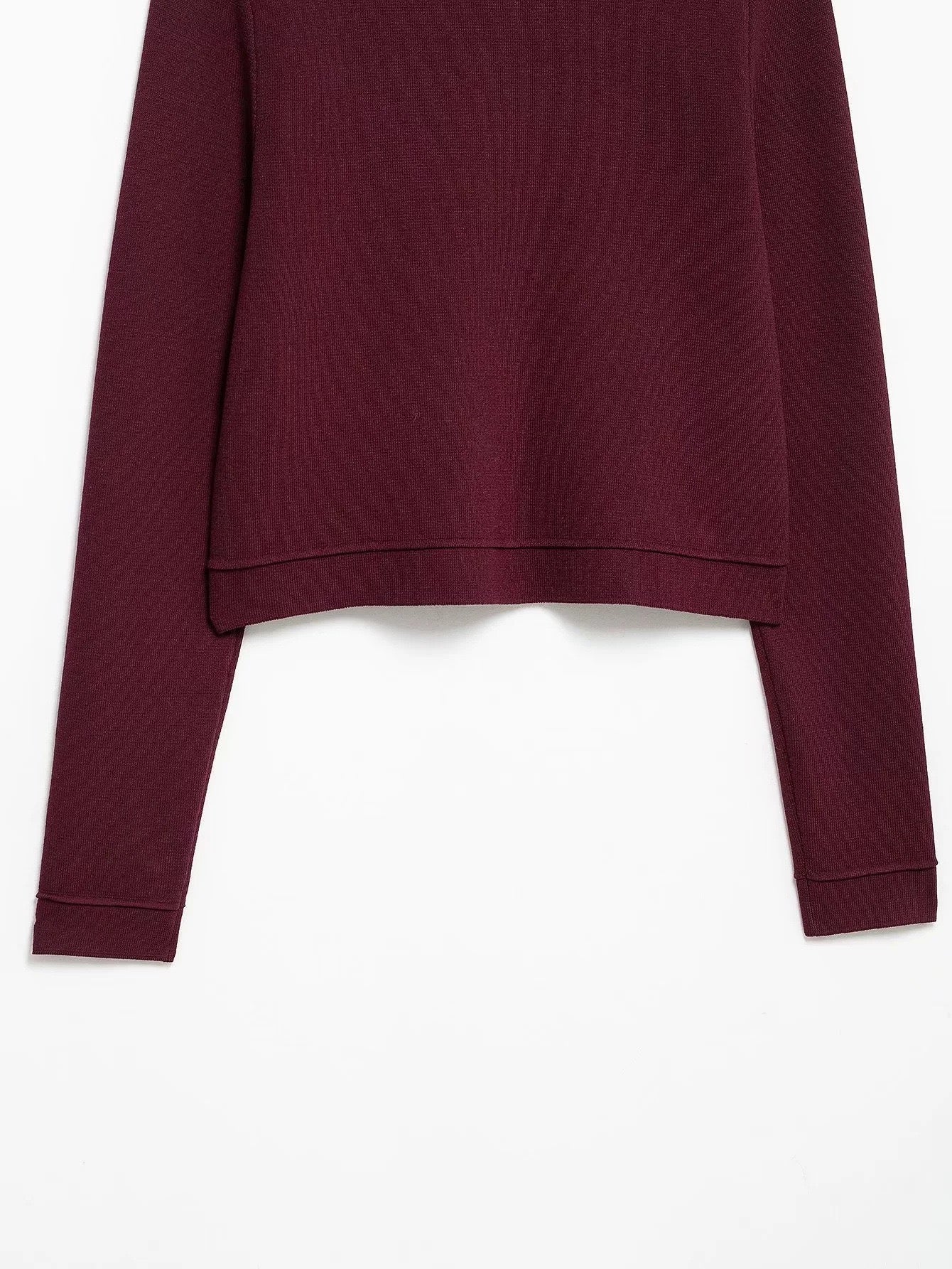 Eleganter roter Strick-Zweiteiler Cardigan