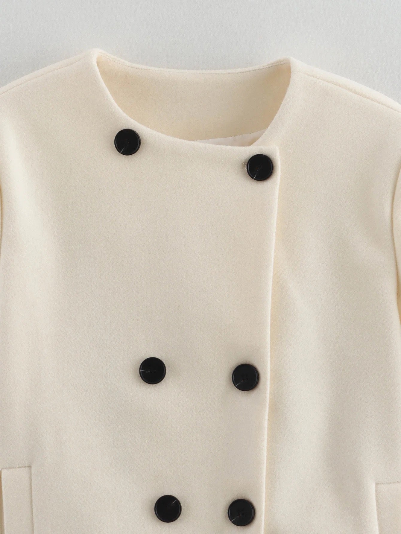 Manteau court crème