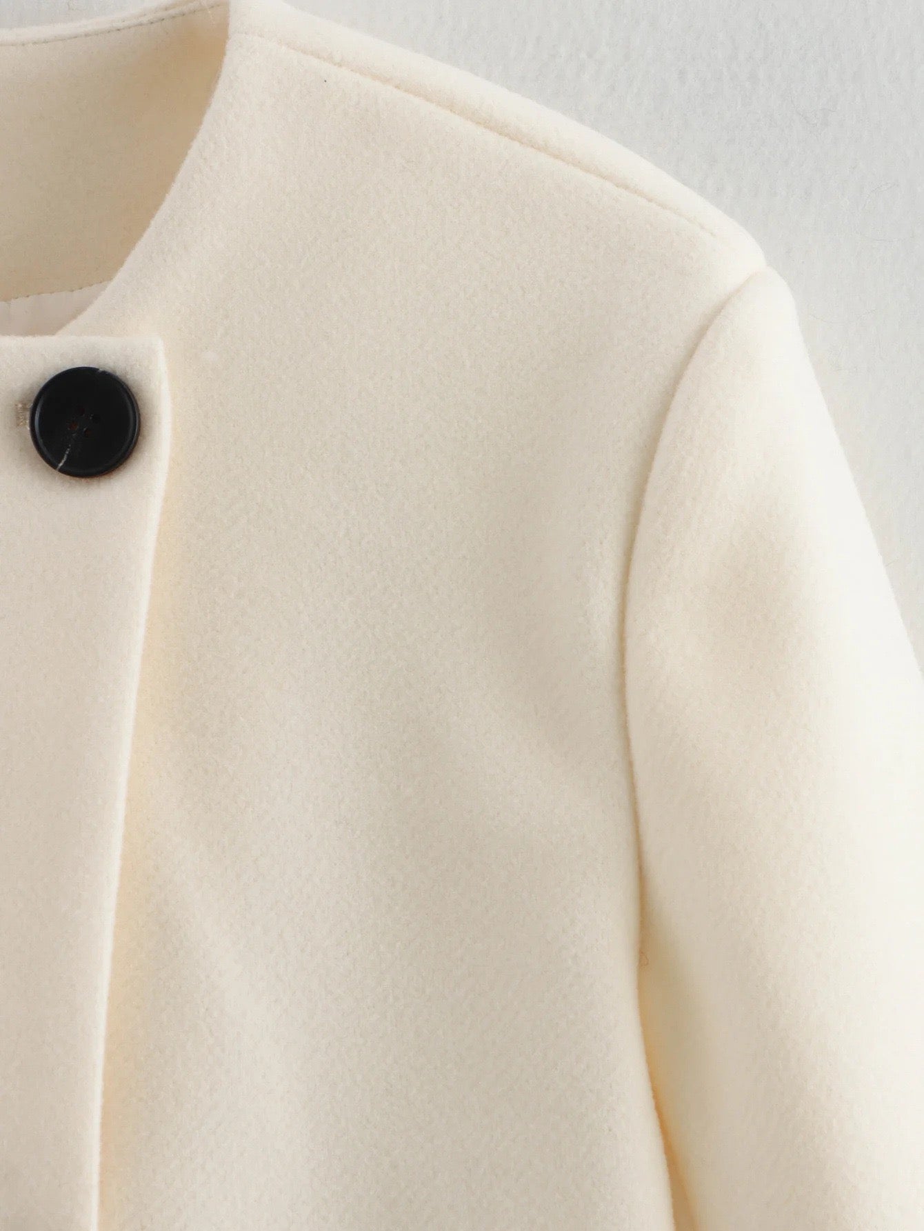Manteau court crème