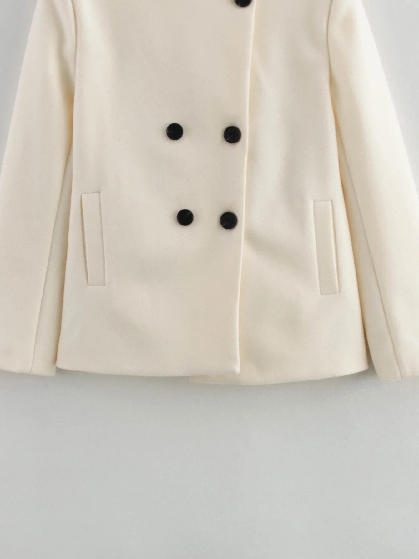 Manteau court crème