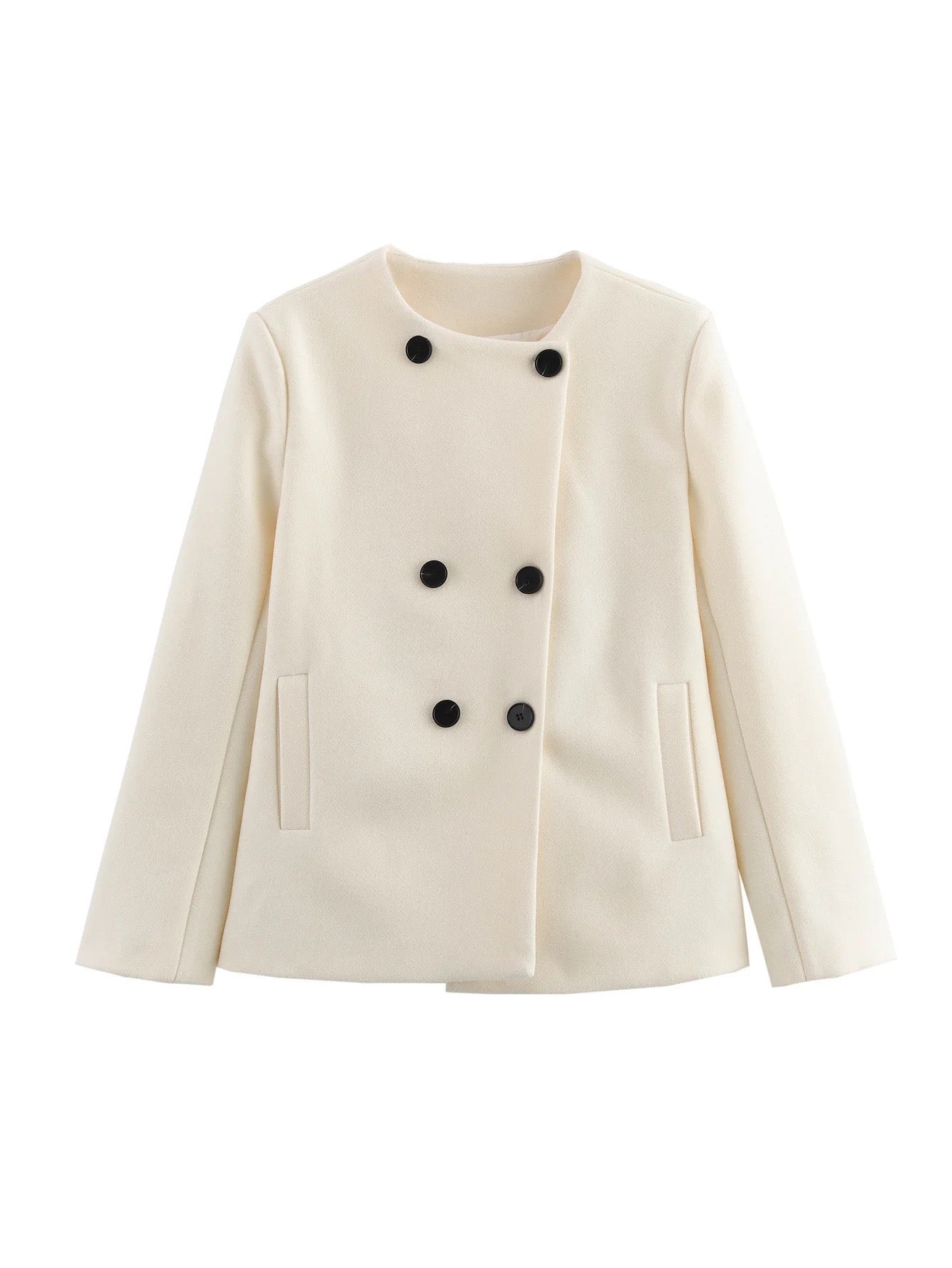 Manteau court crème