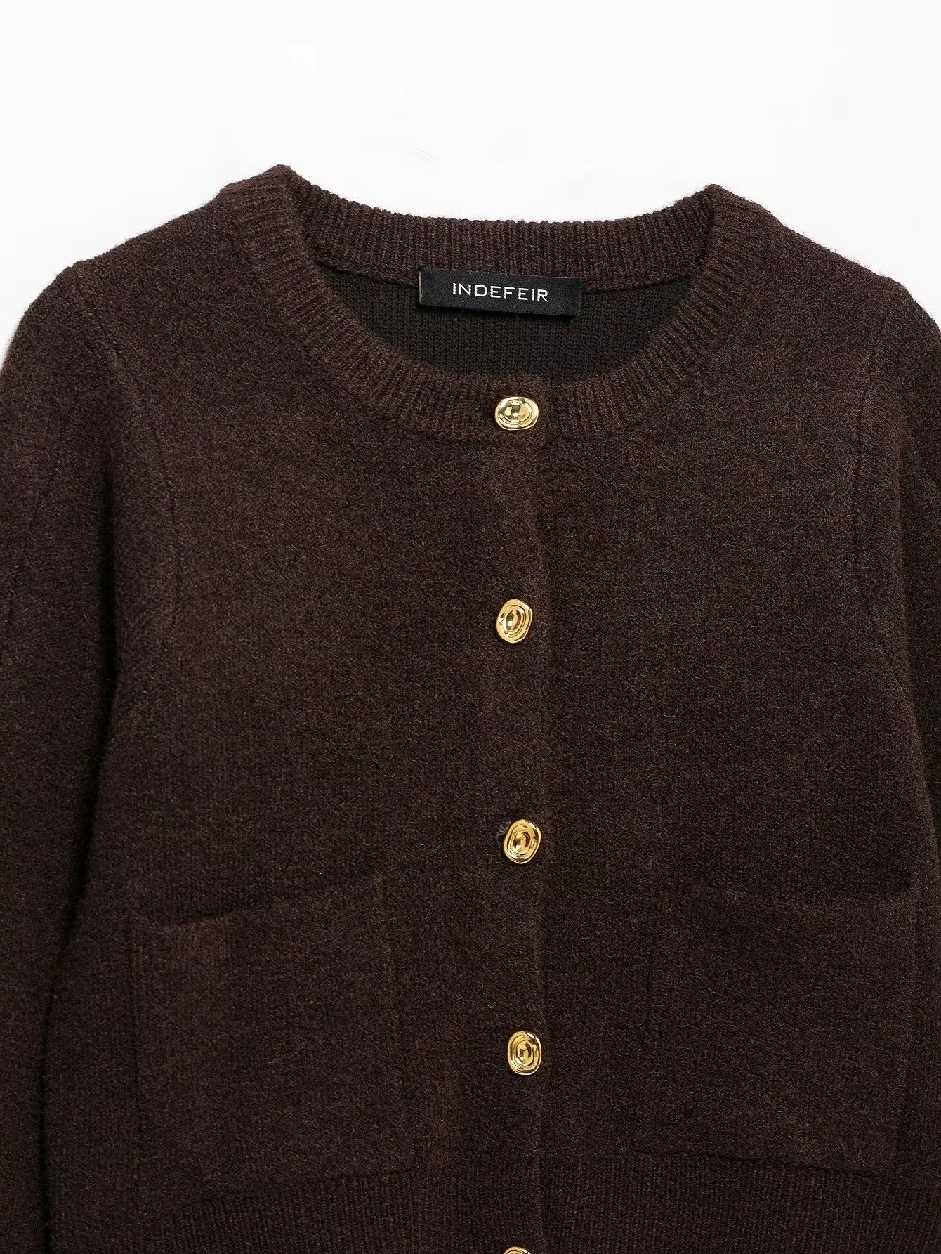 Cardigan avec jupe marron