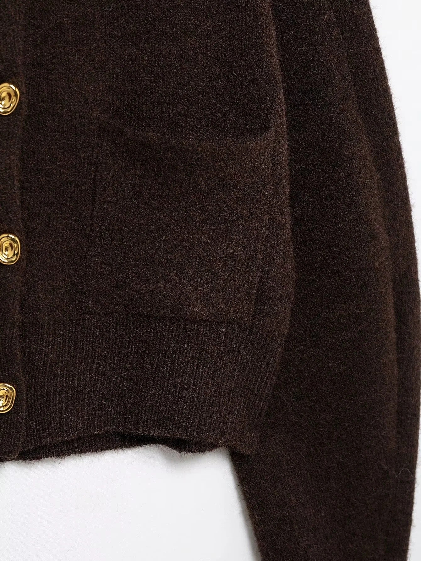 Cardigan avec jupe marron