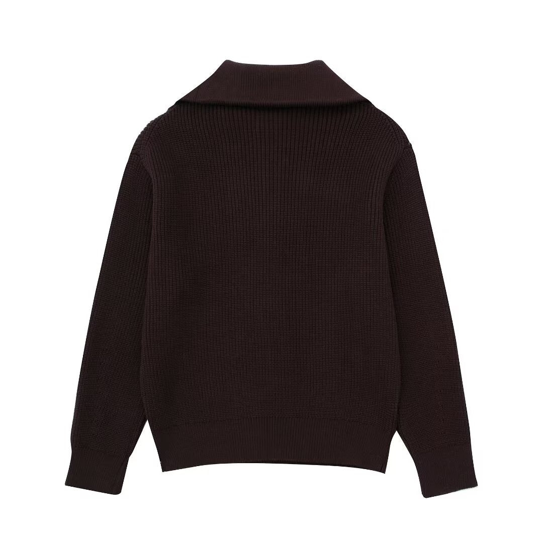 Icon Paris Knitted Half Zipper