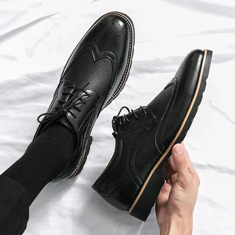 Chaussures classiques en cuir faites à la main