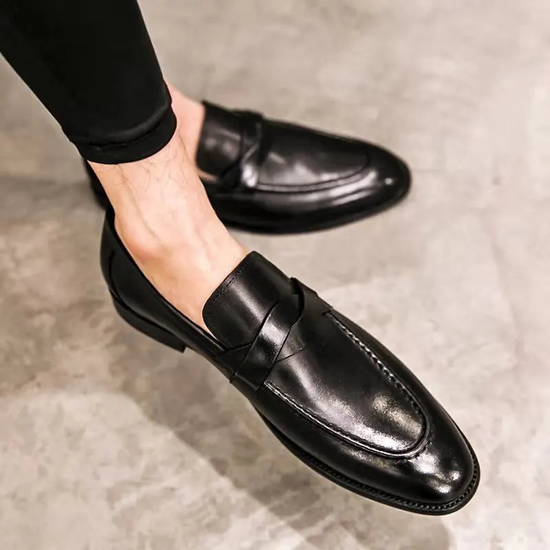 Mocassins en cuir décontractés