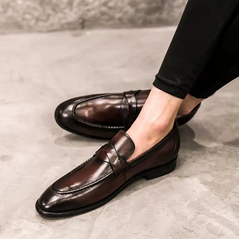 Mocassins en cuir décontractés