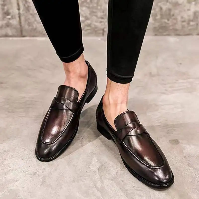 Mocassins en cuir décontractés