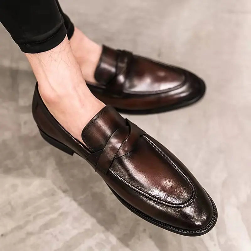 Mocassins en cuir décontractés
