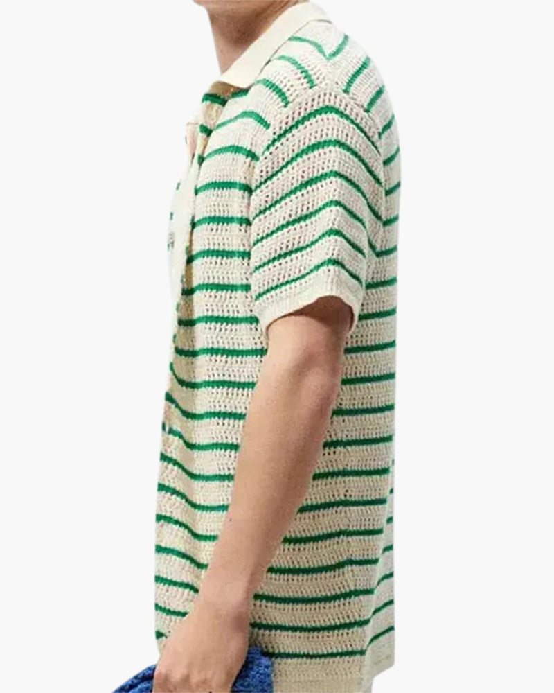 Marbella – Knitted button-down shirt