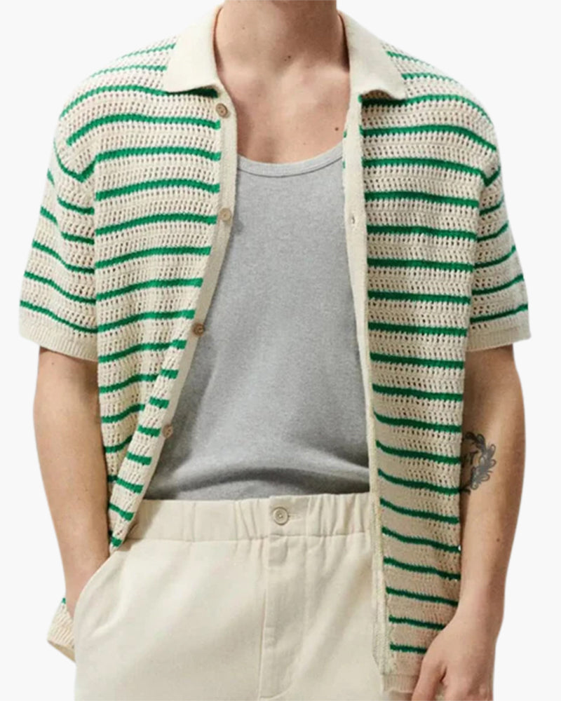 Marbella – Knitted button-down shirt