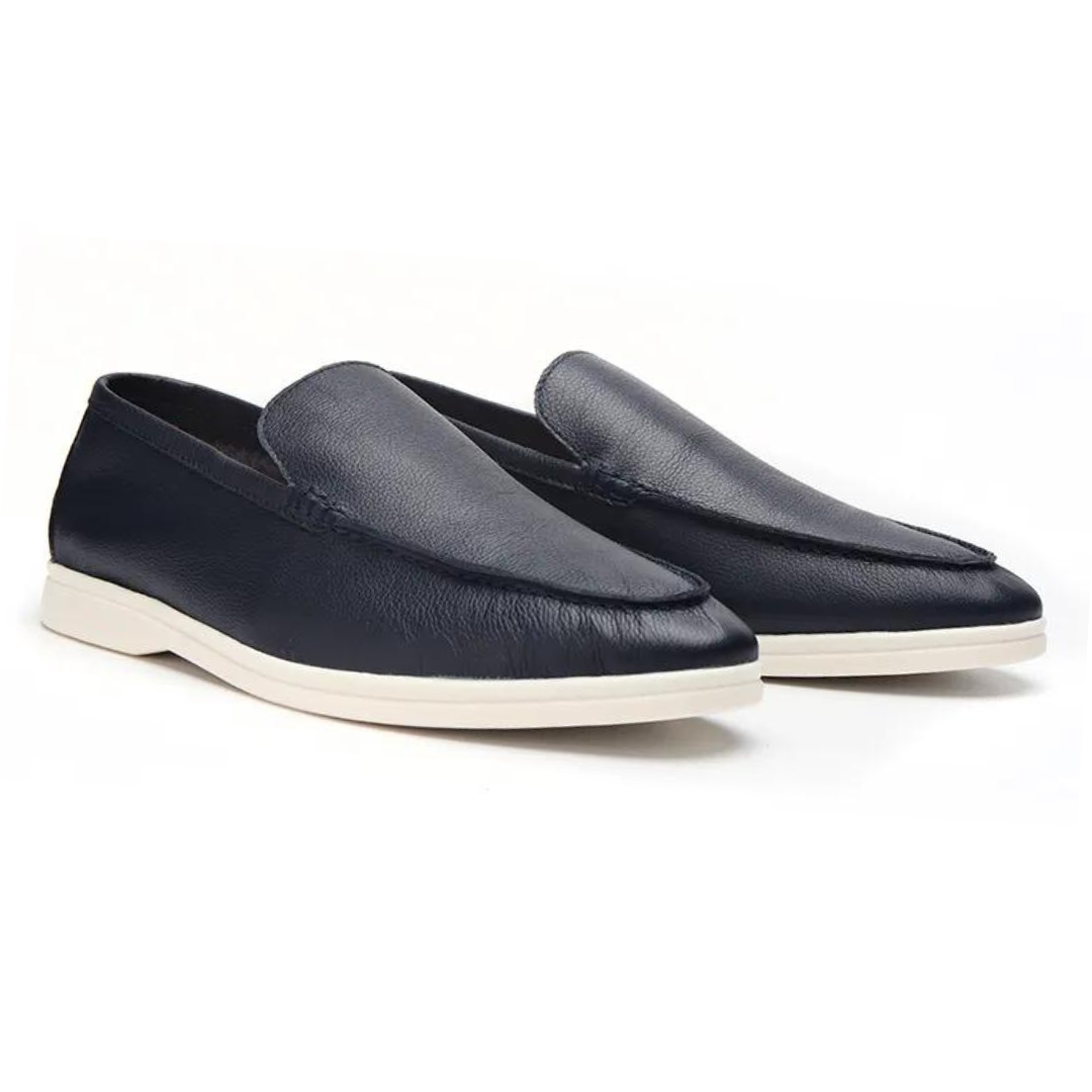 Mocassins en cuir de vachette