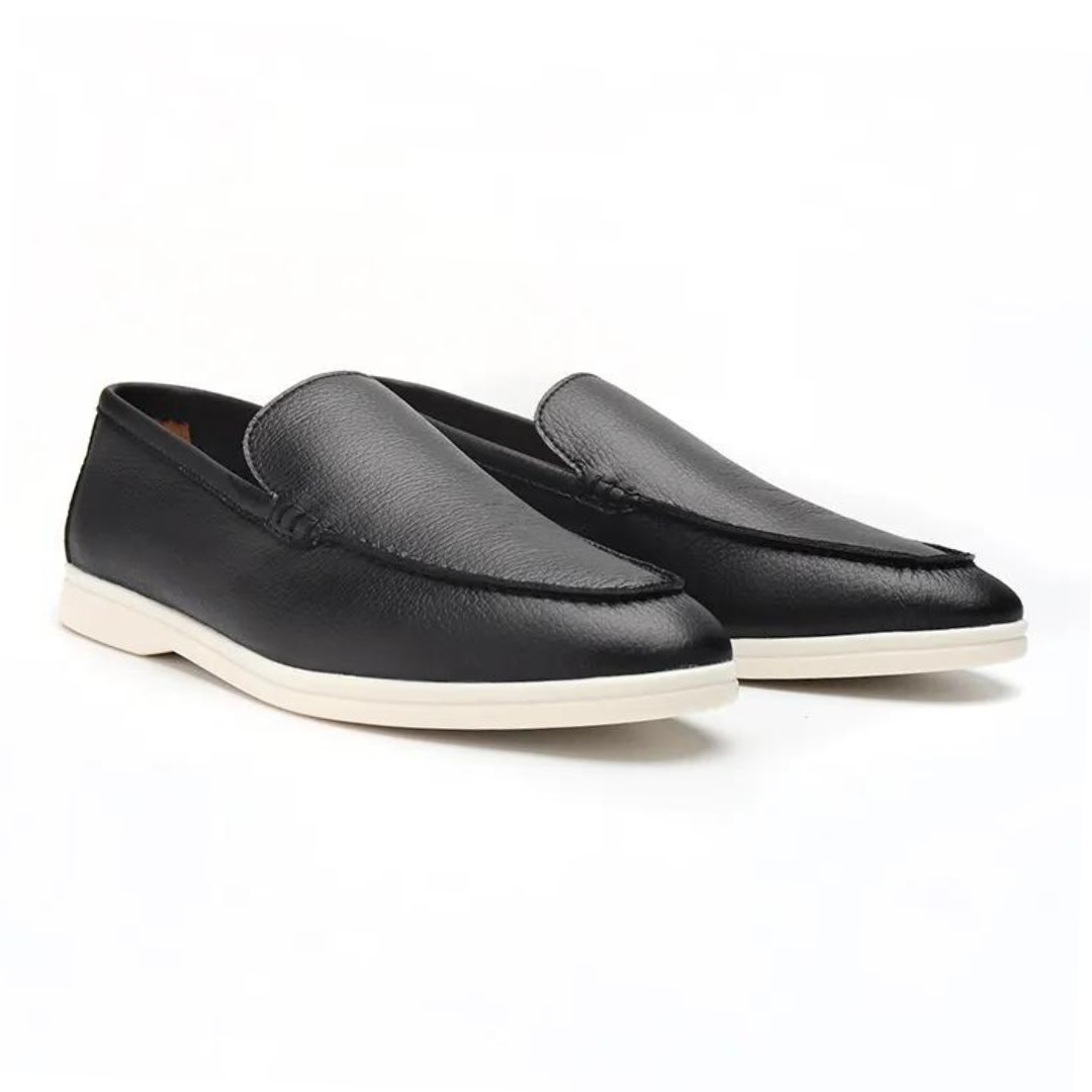 Mocassins en cuir de vachette