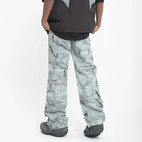 Pantalon camouflage bleu
