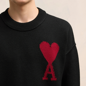 Ami sweater with embroidered A heart