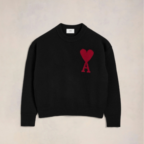 Ami sweater with embroidered A heart