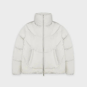 Burocs Matte Nylon Puffer Jacket Light Grey