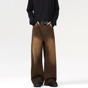Jean baggy marron Cali