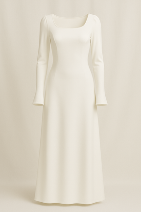 Elegantes Maxikleid - Offwhite