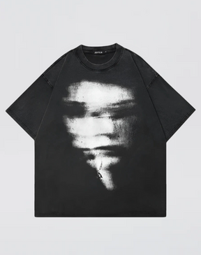 T-shirt graphique déformé