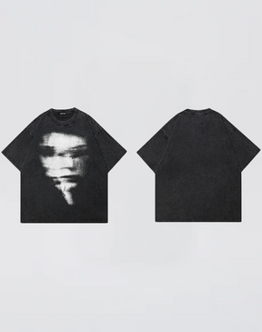 T-shirt graphique déformé
