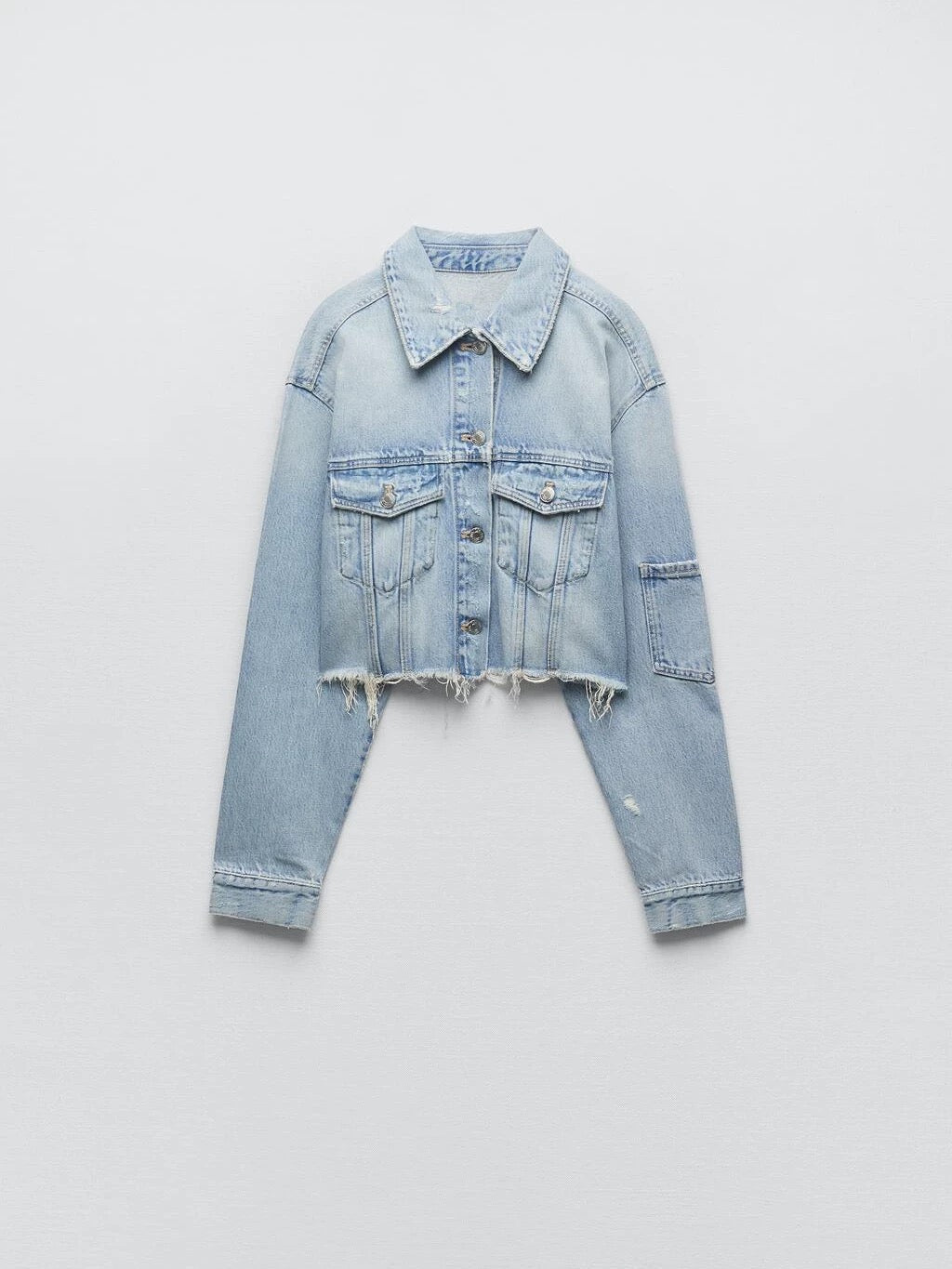 Cropped Jeansjacke