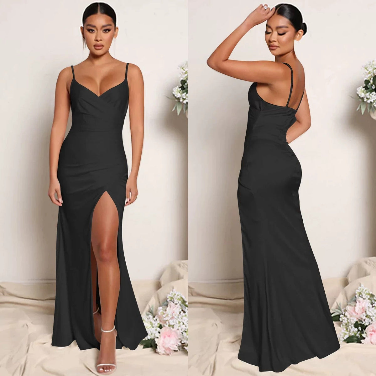 Robe à jambes ouvertes - Noire