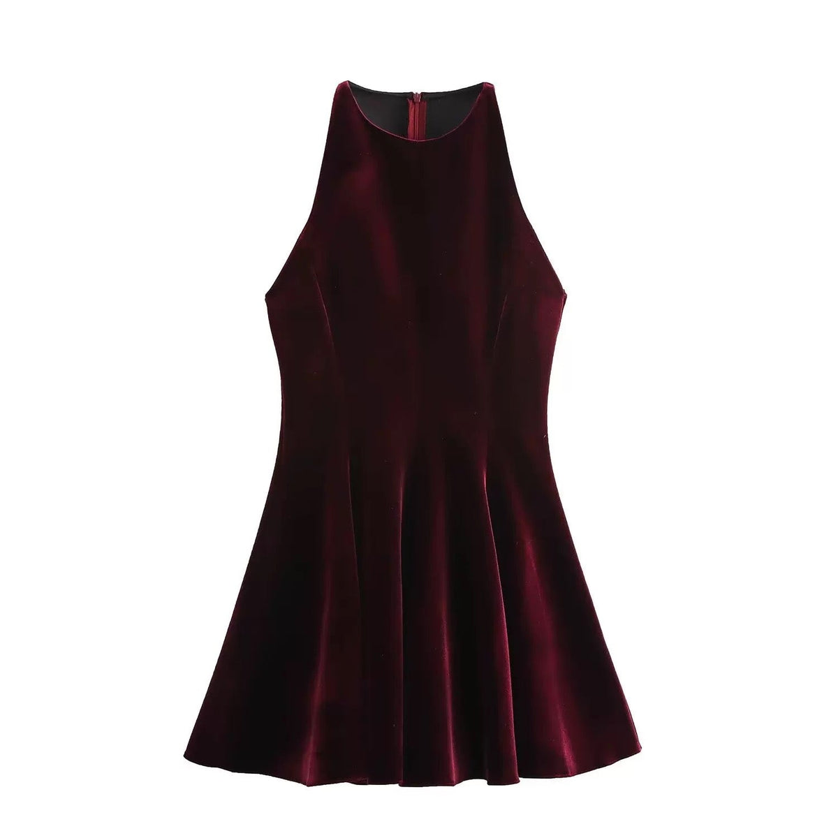 Robe courte en soie