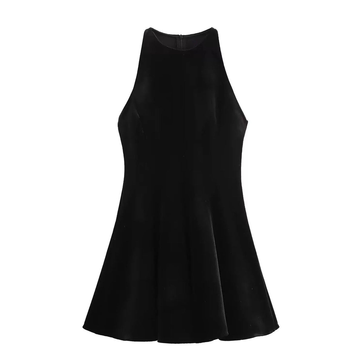 Robe courte en soie