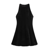 Robe courte en soie
