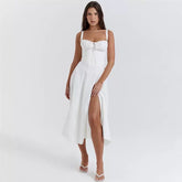 Long summer dress - open leg