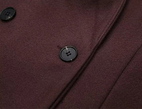 manteau en laine marron