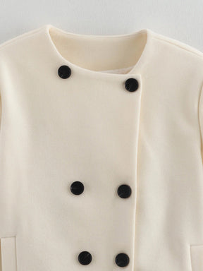 Manteau court crème
