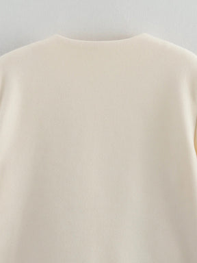 Manteau court crème