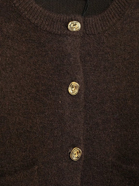 Cardigan avec jupe marron