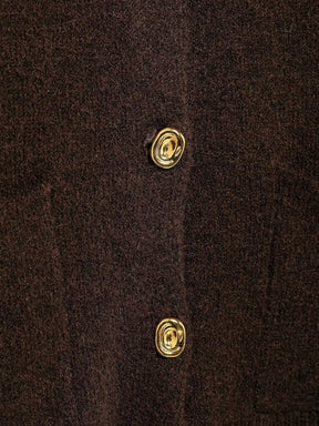 Cardigan avec jupe marron
