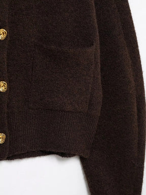 Cardigan avec jupe marron