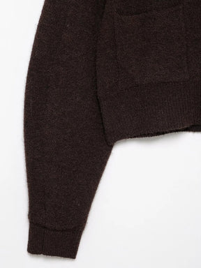 Cardigan avec jupe marron