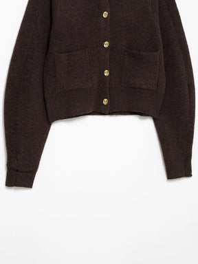 Cardigan avec jupe marron