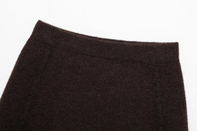 Cardigan avec jupe marron