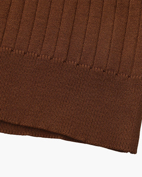 Premium Geripptes Poloshirt
