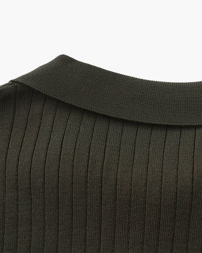 Premium Geripptes Poloshirt