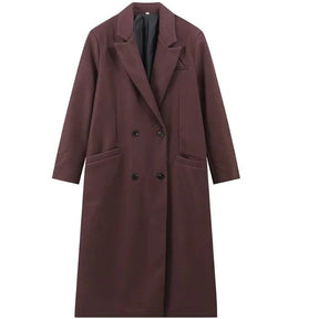 manteau en laine marron